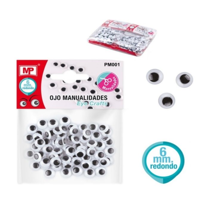 Olhos Redondos Pack 6mm