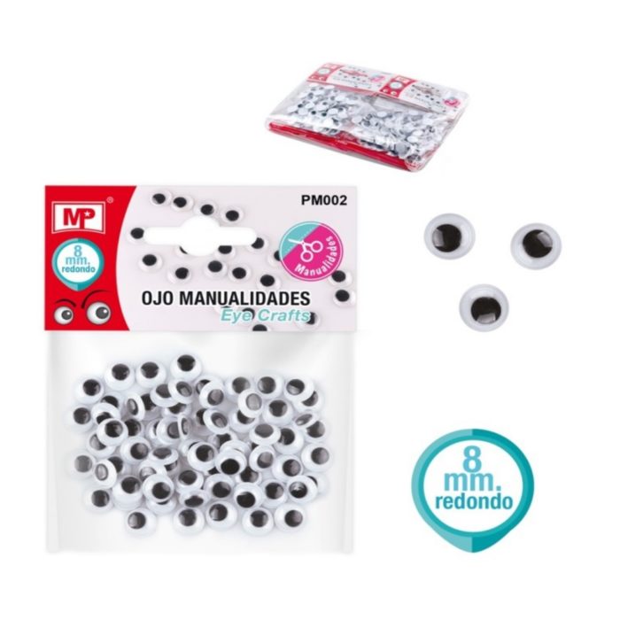 Olhos Redondos Pack 8mm