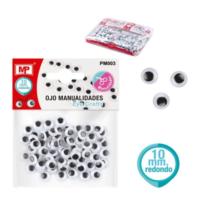 Olhos Redondos Pack 10mm