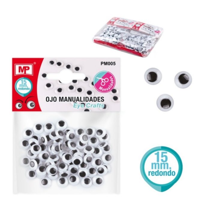 Olhos Redondos Pack 15mm