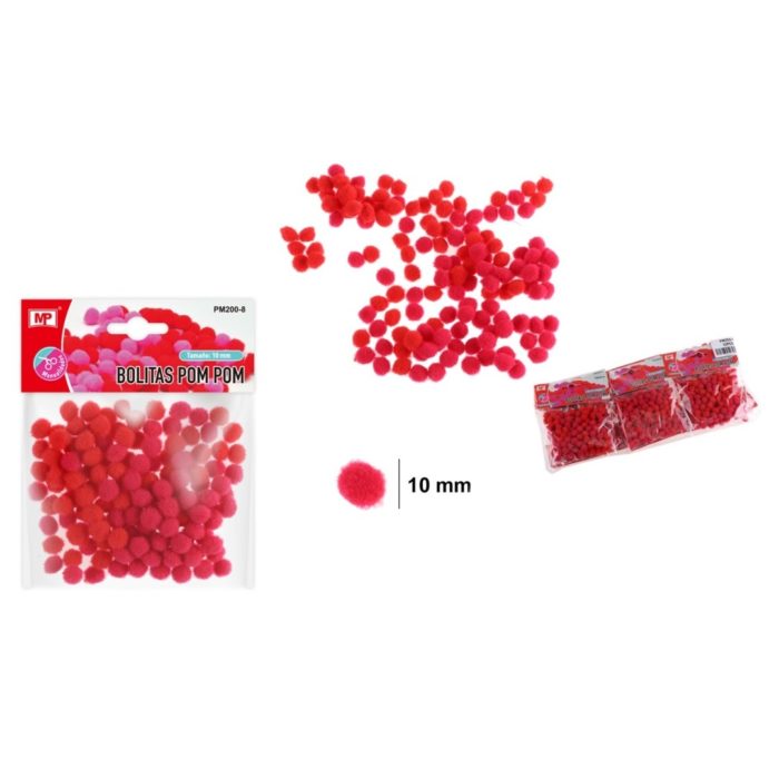 Pompom Vermelho 10mm