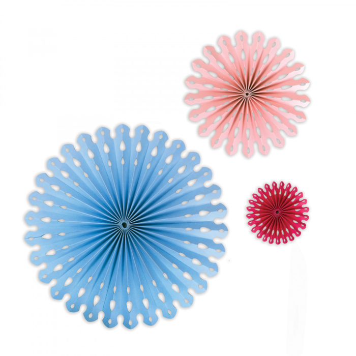 Sizzix Thinlits Die Set 2PK - Rosette Fan