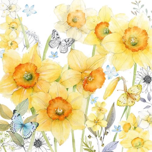 Guardanapo 33x33 Classic Daffodils