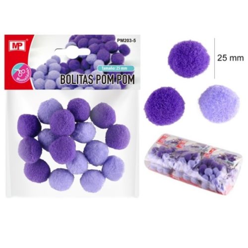 Pompom Roxo/Lilás 25mm