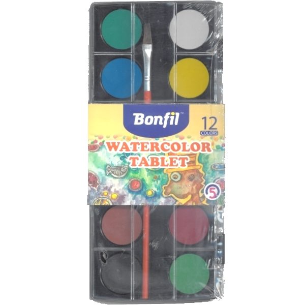 Aguarela + Suporte Paleta + 1 Pincel