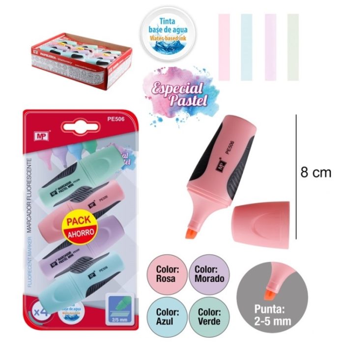 Marcadores Pastel (4 un.)