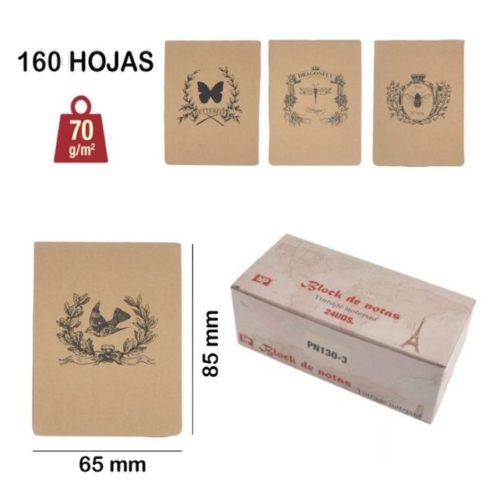 Notebook 85x65mm (24 un.)