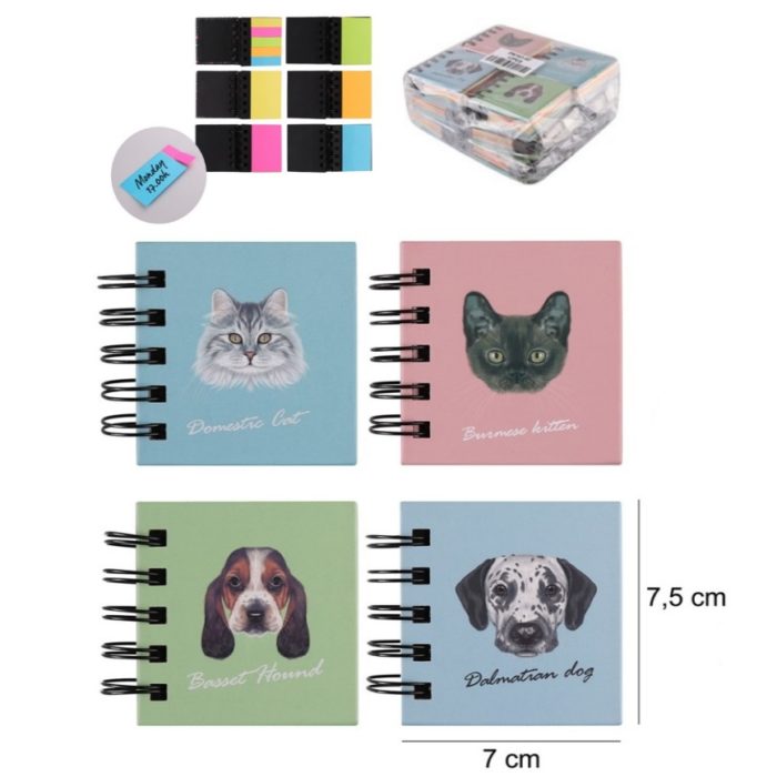 Notebook 75x70mm c/ Marcadores (12 un.)
