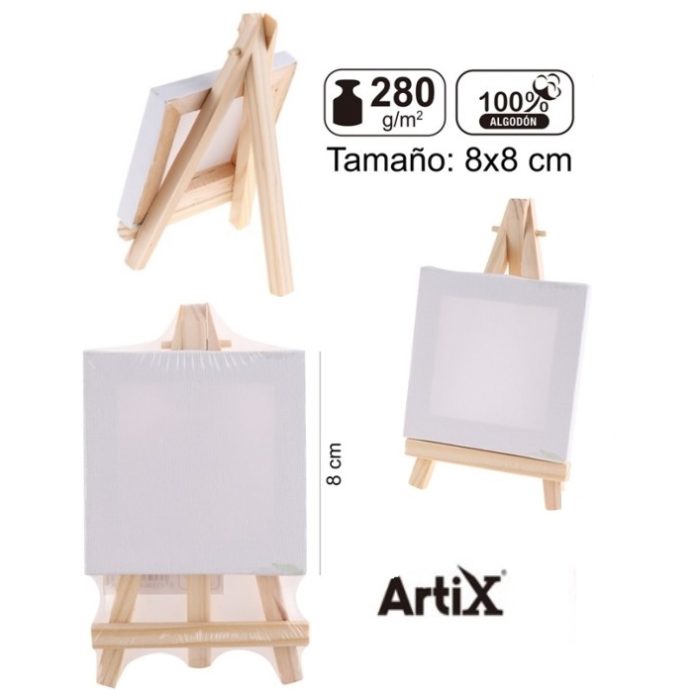 Mini Cavalete + Mini Tela