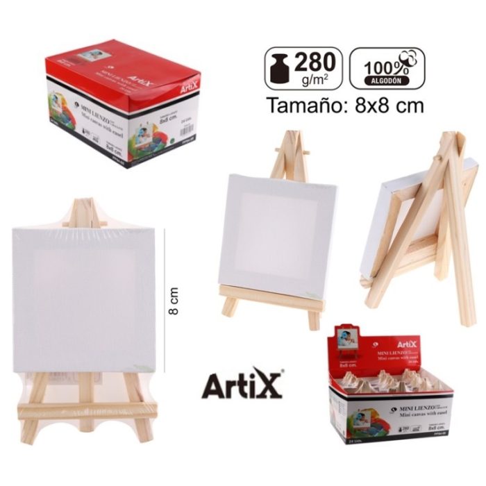 Display 24 Mini Cavalete + Mini Tela