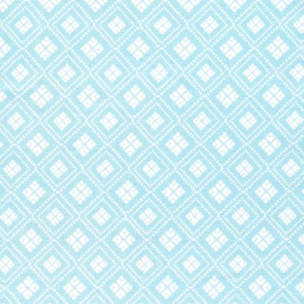 Tecido Algodão Quadrado Azul 1,5Mt.