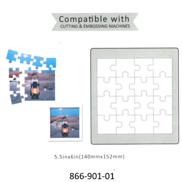 Cortante Eva Tecido Puzzle Square