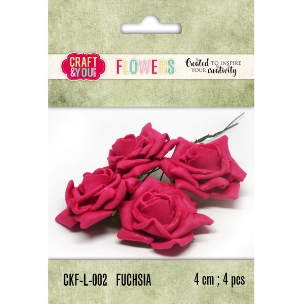 Aplicação Flor Fuchsia 40mm (4 un.)