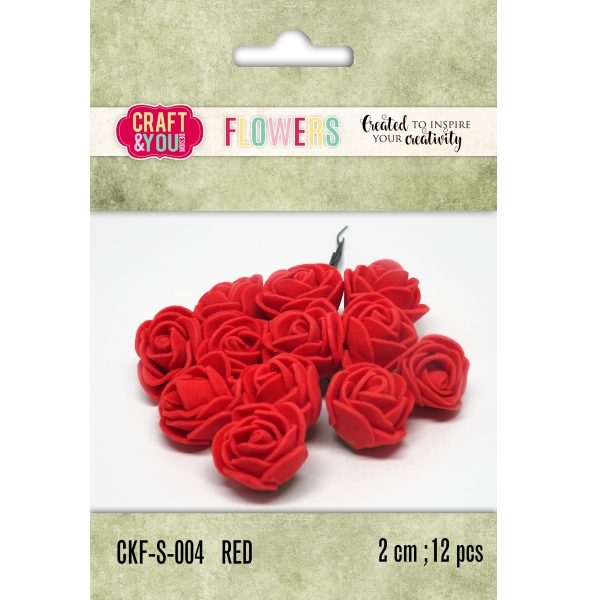 Aplicação Flor Red 20mm (12 un.)