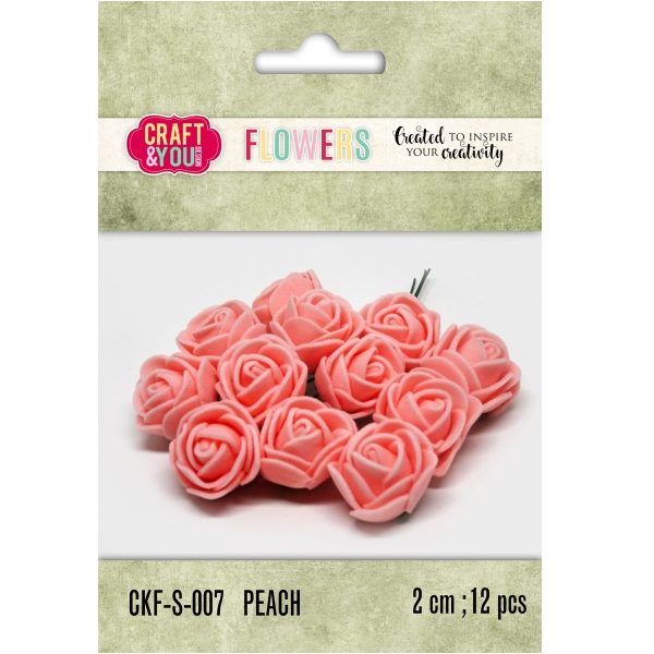 Aplicação Flor Peach 20mm (12 un.)