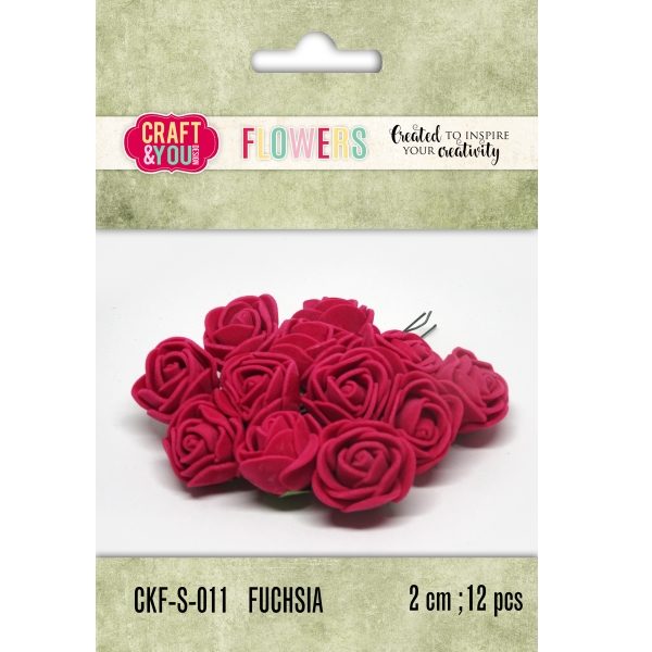 Aplicação Flor Fuchsia 20mm (12 un.)