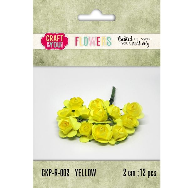 Aplicação Flor Yellow 20mm (12 un.)