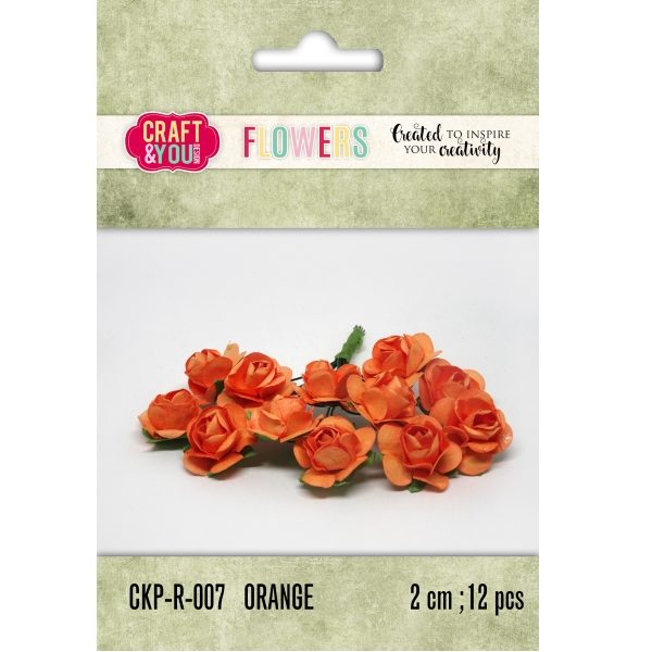 Aplicação Flor Orange 20mm (12 un.)