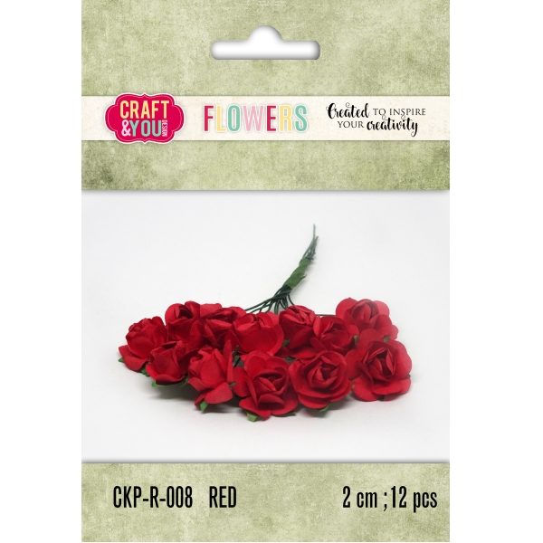 Aplicação Flor Red 20mm (12 un.)