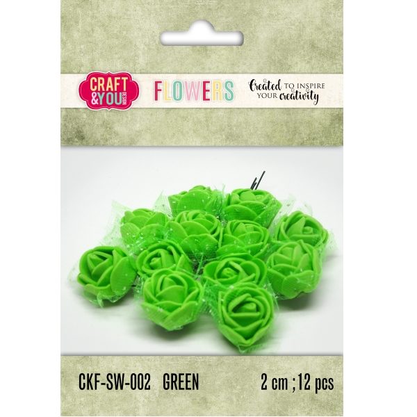 Aplicação Flor Green 20mm (12 un.)