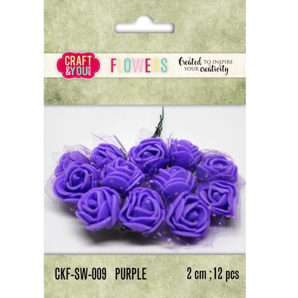 Aplicação Flor Purple 20mm (12 un.)