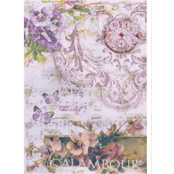 Papel de Arroz 30,4x45 Viola Symphony