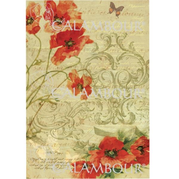 Papel de Arroz 30,4x45 Harmony of Poppies