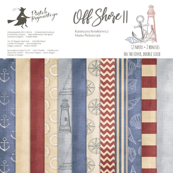 Bloco "Off Shore II" 305x305mm (12 fls. dupla face)