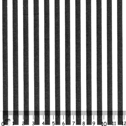 Tecido 100% Algodão Riscas Branco e Preto 1,40Mt