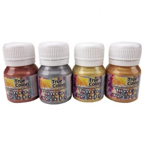 Tinta Tecido Linha Metal