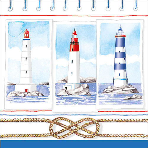 Guardanapos Lighthouses 33x33 (20 un.)
