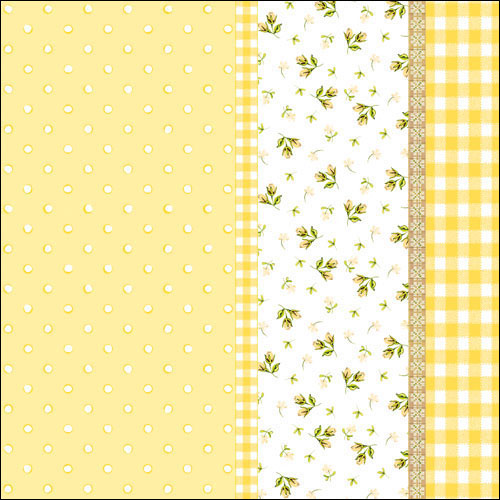 Guardanapos Flores Amarelo 33x33 (20 un.)