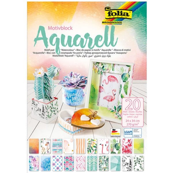 Bloco Aquarell Watercolour 24x34cm 20 fls.