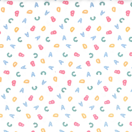 Tecido 100% Algodão Kevin Branco/Celeste 1,50Mts.