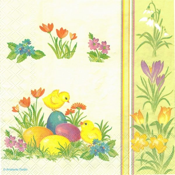 Guardanapos Páscoa 33x33 Verde Claro (20 un.)