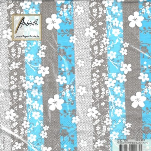 Guardanapos Flores e Riscas 33x33