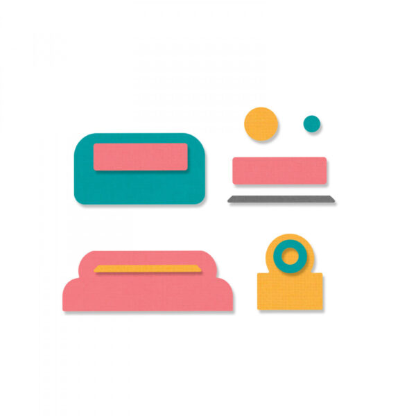 Sizzix Thinlits Die Set 4PK - Page Tabs