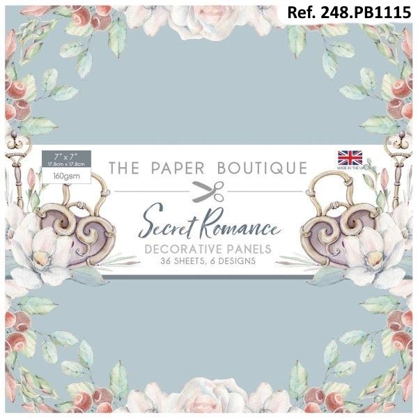Bloco Secret Romance 17.8x17.8cm 36fls.