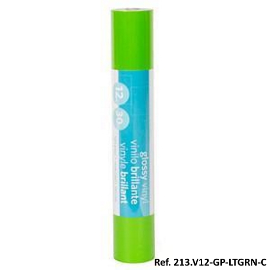 Rolo de Vinil Verde Brilhante 0.305x1.83Mt.