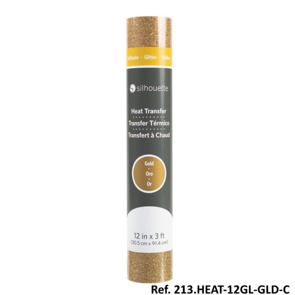 Rolo Transfer p/ Tecido Ouro Glitter 30.5x91.4cm