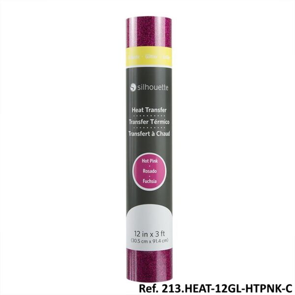 Rolo Transfer p/ Tecido Fuchsia Glitter 30.5x91.4cm