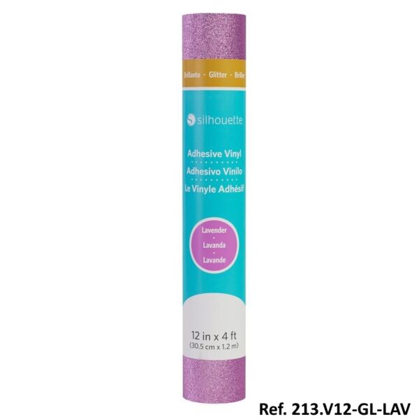 Rolo de Vinil Lavanda Glitter 0.305x1.83Mt.