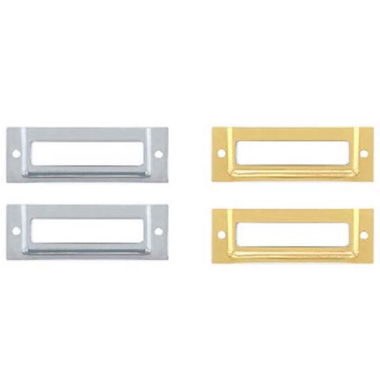 Porta Etiquetas Autocolante Ouro e Prata 52x18mm (4 un.)