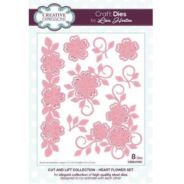 Cortante Heart Flower Set 107x83mm