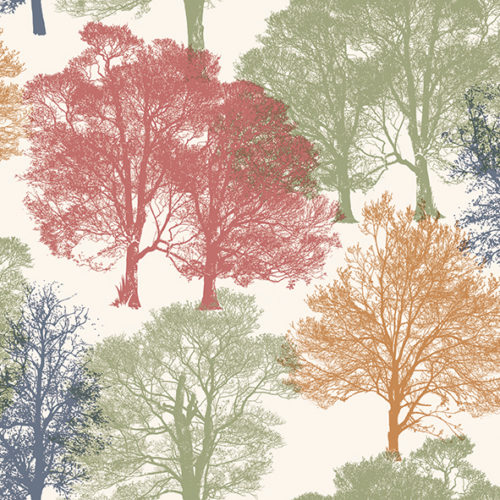 Guardanapo Skeleton Trees Green 33x33