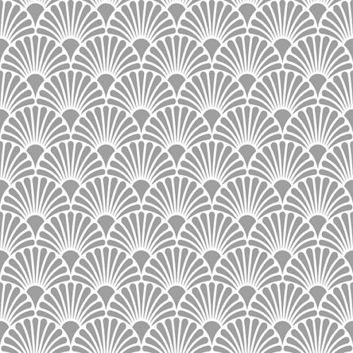 Guardanapo Art Deco Silver White 33x33