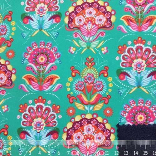 Tecido Neopreno Estampado Verde 1,47Mts.