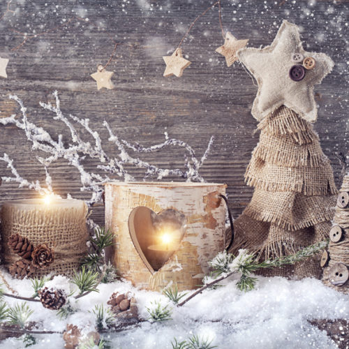 Guardanapo Natural X-Mas 33x33