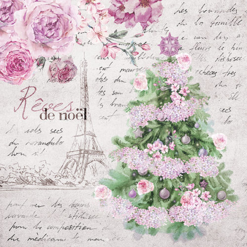 Guardanapo Rêves de Noel 33x33