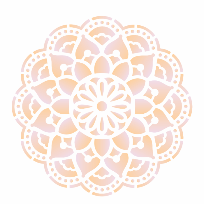 Stencil Opa 14x14 Flor de Lotus